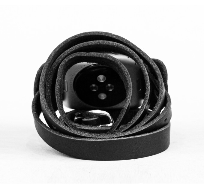 Шкіряний ремінець для Apple Watch серії 3 4 5 6 7 8 9 SE Ultra Ultra 2 38 40 41 42 44 45 49 мм, 1858