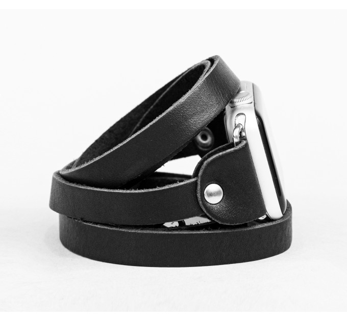 Шкіряний ремінець для Apple Watch серії 3 4 5 6 7 8 9 SE Ultra Ultra 2 38 40 41 42 44 45 49 мм, 1860