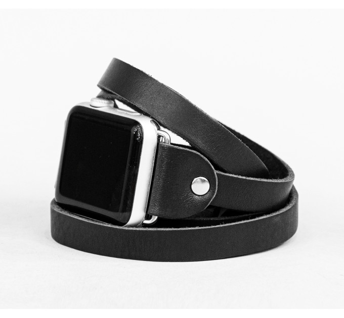 Шкіряний ремінець для Apple Watch серії 3 4 5 6 7 8 9 SE Ultra Ultra 2 38 40 41 42 44 45 49 мм, 1860