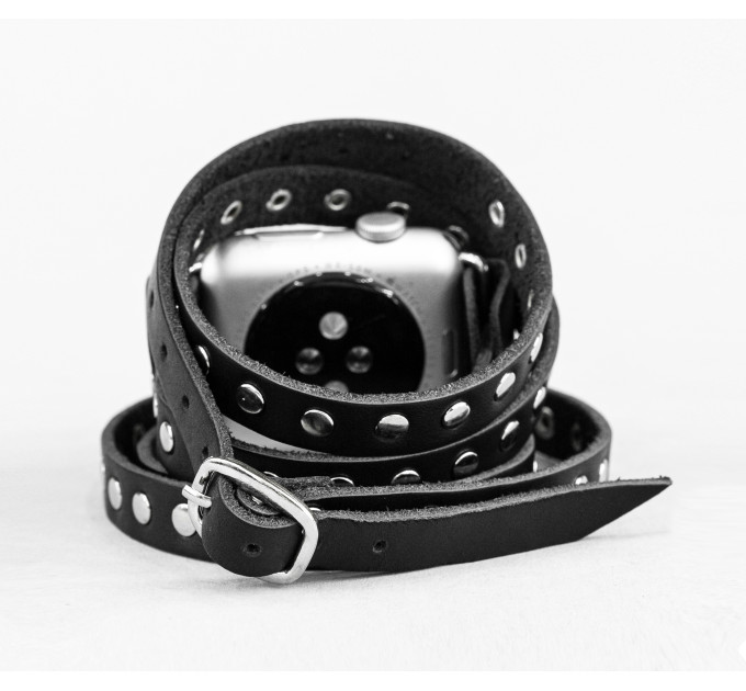 Шкіряний ремінець для Apple Watch серії 3 4 5 6 7 8 9 SE Ultra Ultra 2 38 40 41 42 44 45 49 мм, 1861