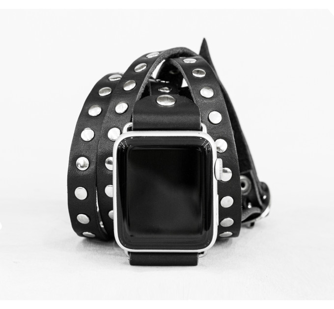 Шкіряний ремінець для Apple Watch серії 3 4 5 6 7 8 9 SE Ultra Ultra 2 38 40 41 42 44 45 49 мм, 1861