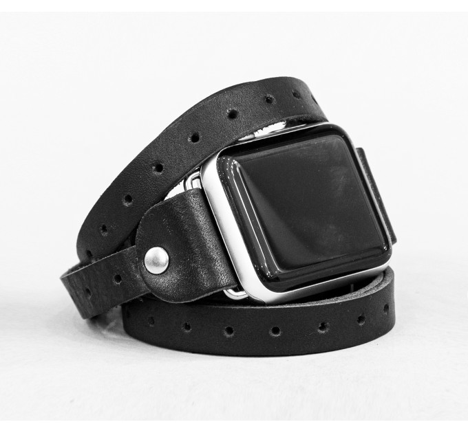 Шкіряний ремінець для Apple Watch серії 3 4 5 6 7 8 9 SE Ultra Ultra 2 38 40 41 42 44 45 49 мм, 1864