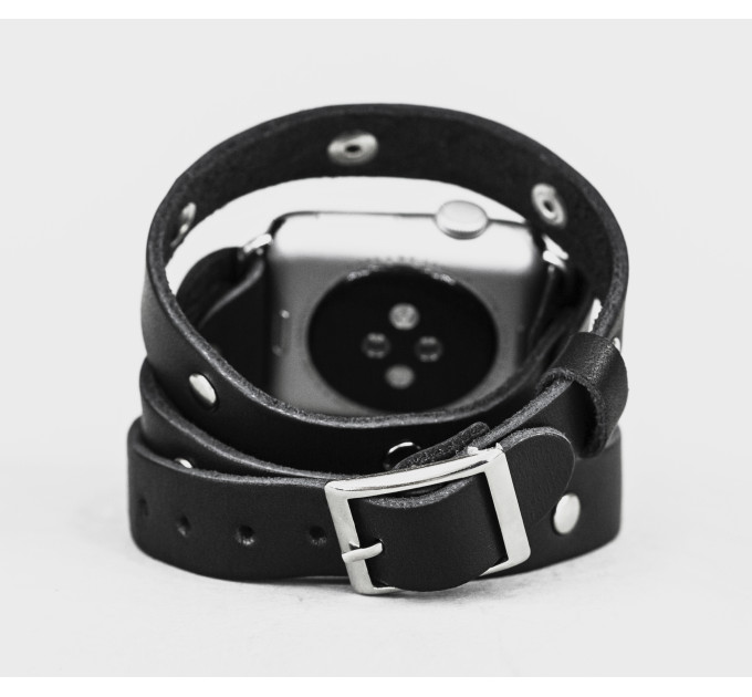 Шкіряний ремінець для Apple Watch серії 3 4 5 6 7 8 9 SE Ultra Ultra 2 38 40 41 42 44 45 49 мм, 1870