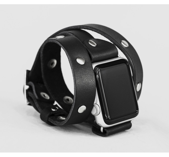 Шкіряний ремінець для Apple Watch серії 3 4 5 6 7 8 9 SE Ultra Ultra 2 38 40 41 42 44 45 49 мм, 1870