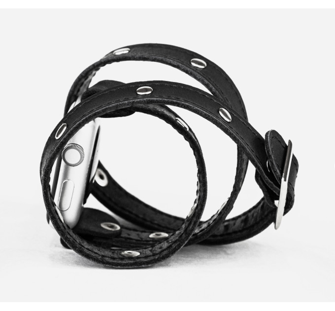 Шкіряний ремінець для Apple Watch серії 3 4 5 6 7 8 9 SE Ultra Ultra 2 38 40 41 42 44 45 49 мм, 1870ст