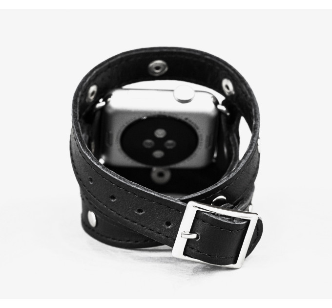 Шкіряний ремінець для Apple Watch серії 3 4 5 6 7 8 9 SE Ultra Ultra 2 38 40 41 42 44 45 49 мм, 1870ст