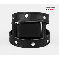 Шкіряний ремінець для Apple Watch серії 3 4 5 6 7 8 9 SE Ultra Ultra 2 38 40 41 42 44 45 49 мм, 1870ст