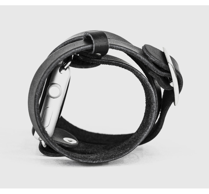 Шкіряний ремінець для Apple Watch серії 3 4 5 6 7 8 9 SE Ultra Ultra 2 38 40 41 42 44 45 49 мм, 1875