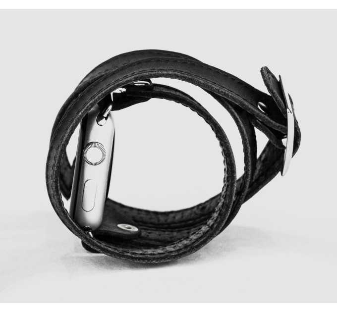 Шкіряний ремінець для Apple Watch серії 3 4 5 6 7 8 9 SE Ultra Ultra 2 38 40 41 42 44 45 49 мм, 1875ст