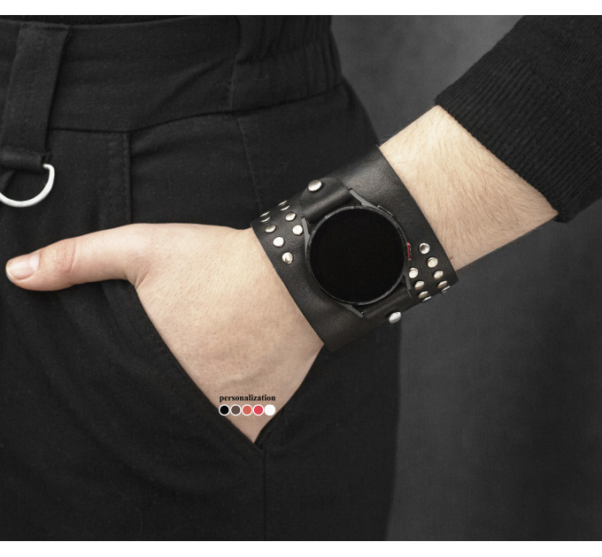 Шкіряний ремінець для Samsung та інших Смарт годинників, 2070