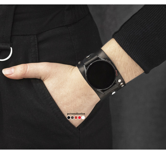 Шкіряний ремінець для Samsung та інших Смарт годинників, 2071