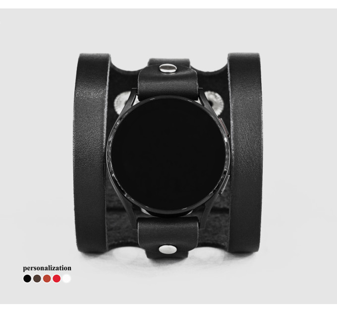 Шкіряний ремінець для Samsung та інших Смарт годинників, 2081