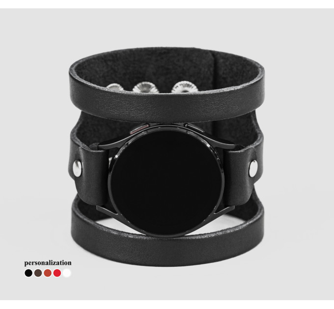 Шкіряний ремінець для Samsung та інших Смарт годинників, 2081