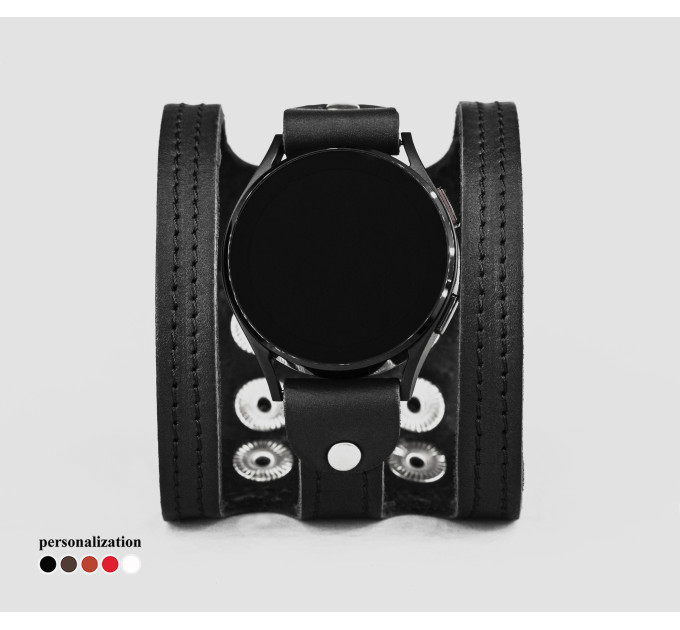 Шкіряний ремінець для Samsung та інших Смарт годинників, 2081ст