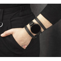 Шкіряний ремінець для Samsung та інших Смарт годинників, 2081ст