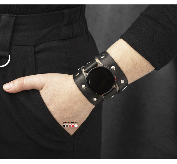 Шкіряний ремінець для Samsung та інших Смарт годинників, 2090