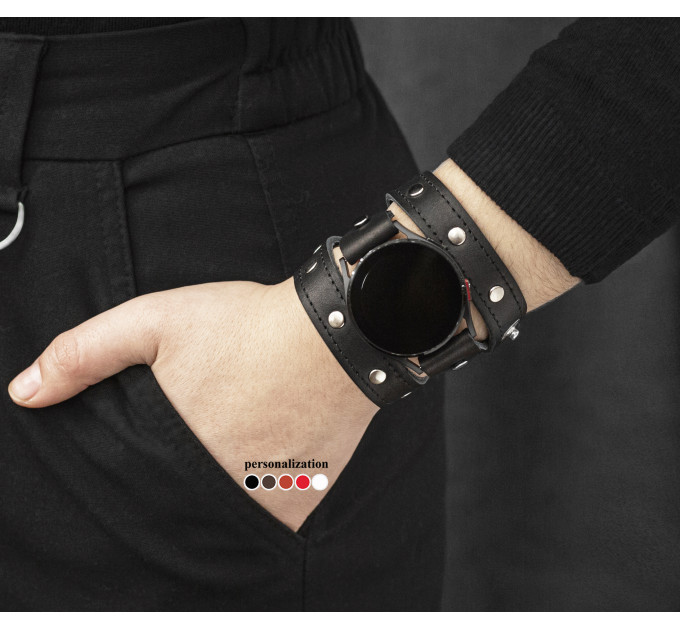 Шкіряний ремінець для Samsung та інших Смарт годинників, 2090ст