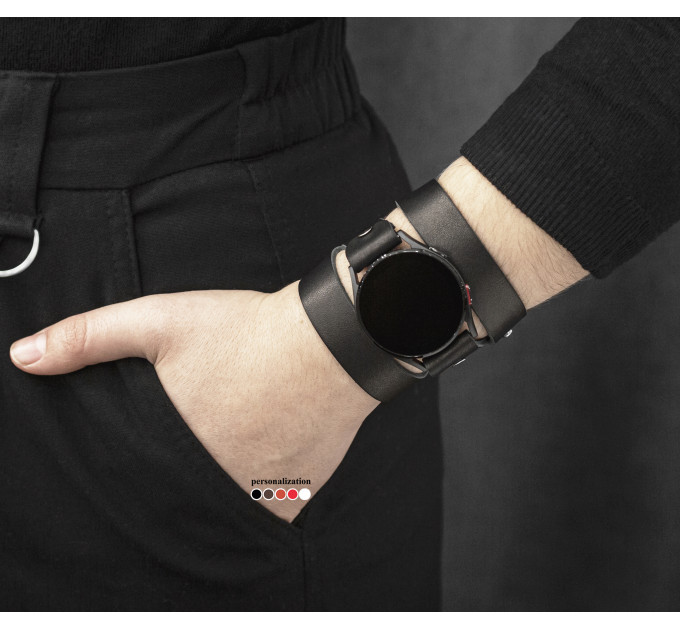 Шкіряний ремінець для Samsung та інших Смарт годинників, 2095