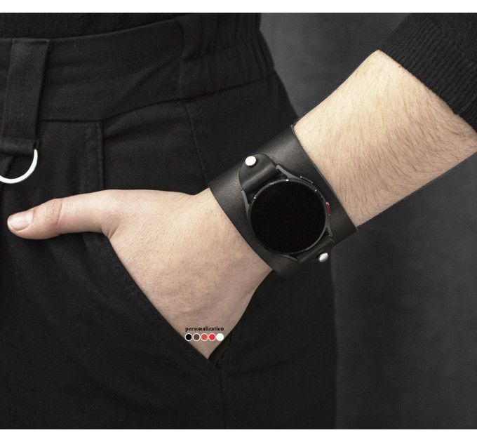 Шкіряний ремінець для Samsung та інших Смарт годинників, 2105