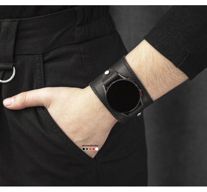 Шкіряний ремінець для Samsung та інших Смарт годинників, 2105ст