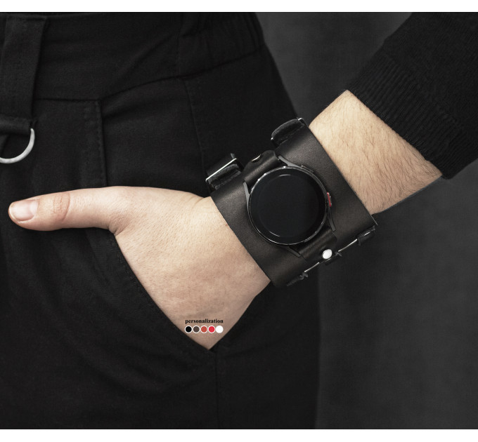 Шкіряний ремінець для Samsung та інших Смарт годинників, 2107