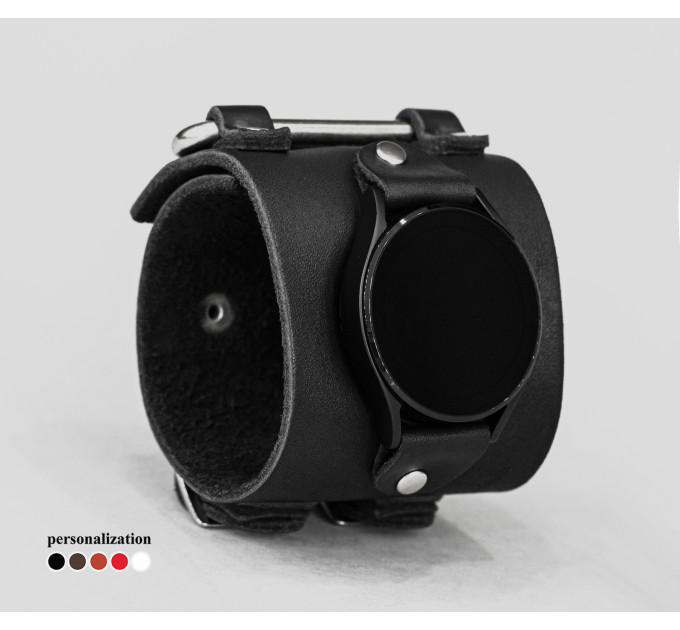 Шкіряний ремінець для Samsung та інших Смарт годинників, 2108