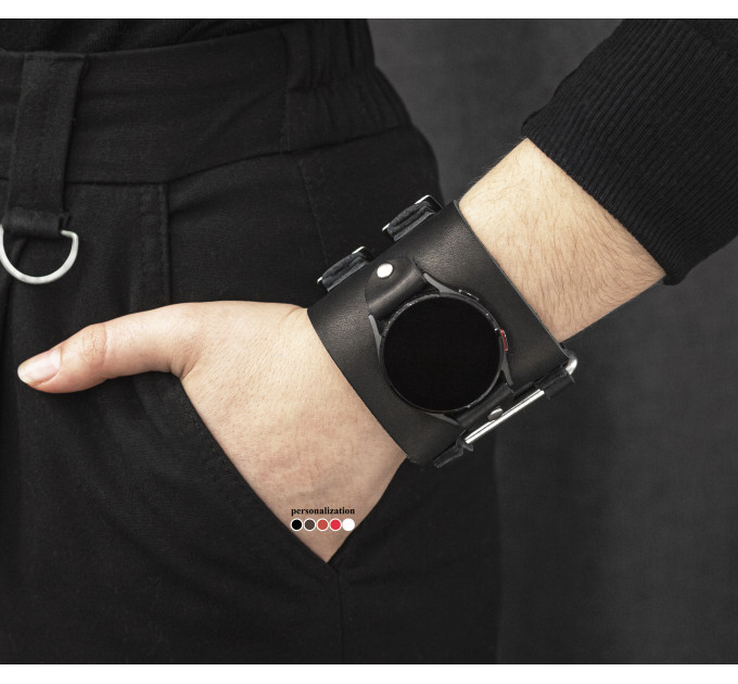 Шкіряний ремінець для Samsung та інших Смарт годинників, 2108