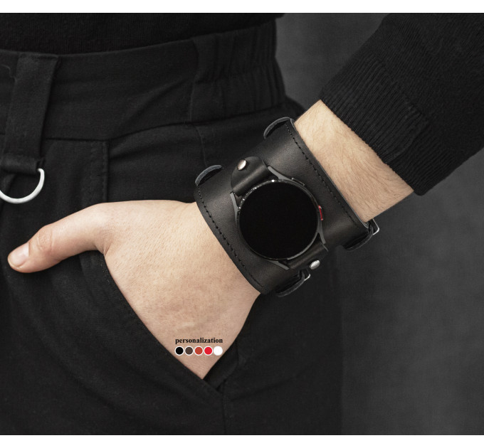 Шкіряний ремінець для Samsung та інших Смарт годинників, 2200ст