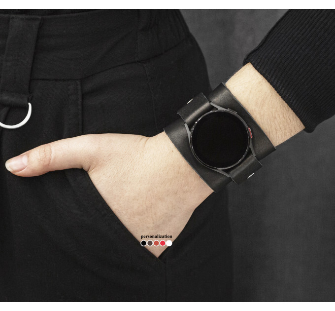 Шкіряний ремінець для Samsung та інших Смарт годинників, 2235