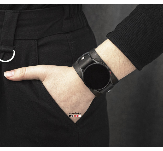 Шкіряний ремінець для Samsung та інших Смарт годинників, 2240