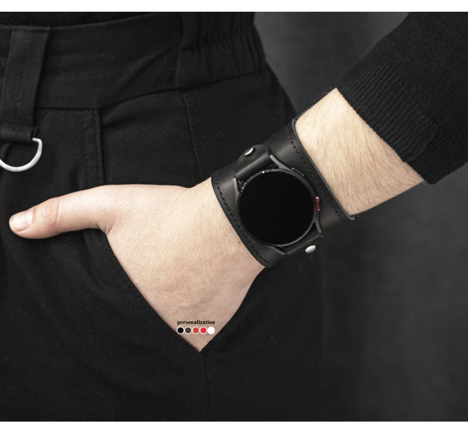 Шкіряний ремінець для Samsung та інших Смарт годинників, 2310ст