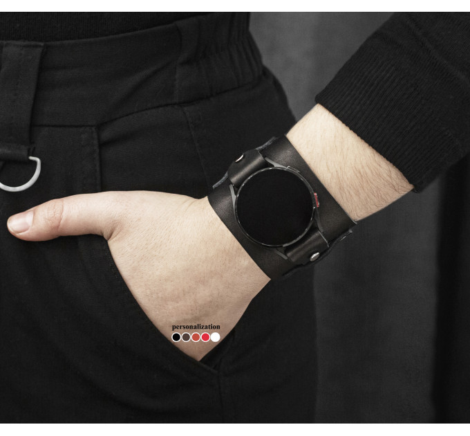 Шкіряний ремінець для Samsung та інших Смарт годинників, 2330