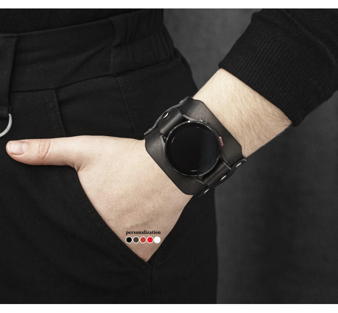 Шкіряний ремінець для Samsung та інших Смарт годинників, 2335