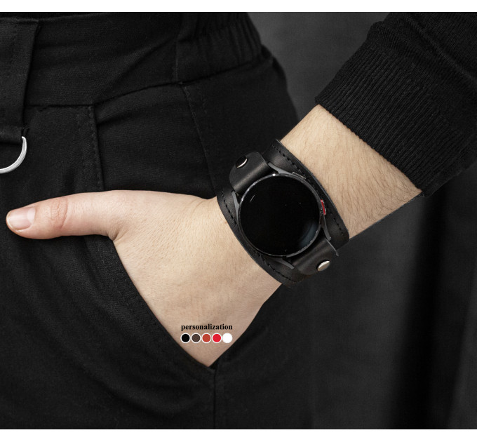 Шкіряний ремінець для Samsung та інших Смарт годинників, 2357ст