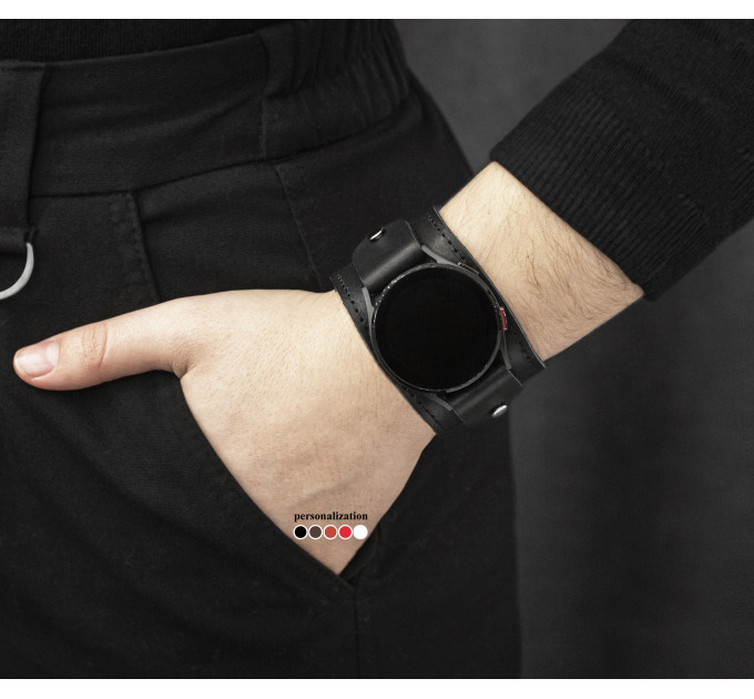 Шкіряний ремінець для Samsung та інших Смарт годинників, 2362ст