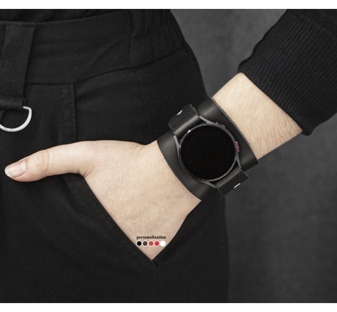 Шкіряний ремінець для Samsung та інших Смарт годинників, 2530