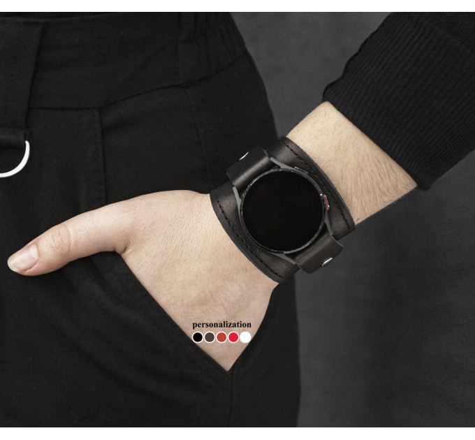 Шкіряний ремінець для Samsung та інших Смарт годинників, 2530ст