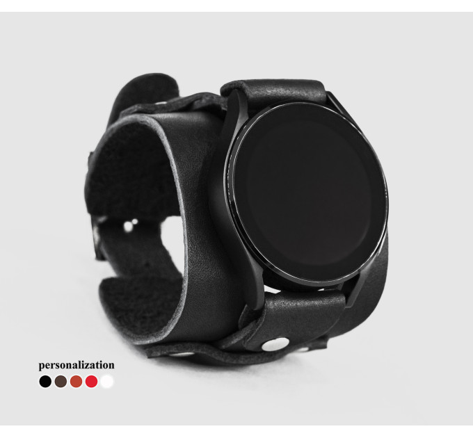 Шкіряний ремінець для Samsung та інших Смарт годинників, 2552