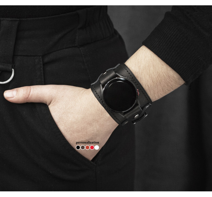 Шкіряний ремінець для Samsung та інших Смарт годинників, 2552ст