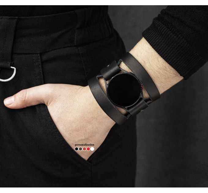 Шкіряний ремінець для Samsung та інших Смарт годинників, 2620