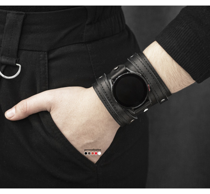 Шкіряний ремінець для Samsung та інших Смарт годинників, 2715ст