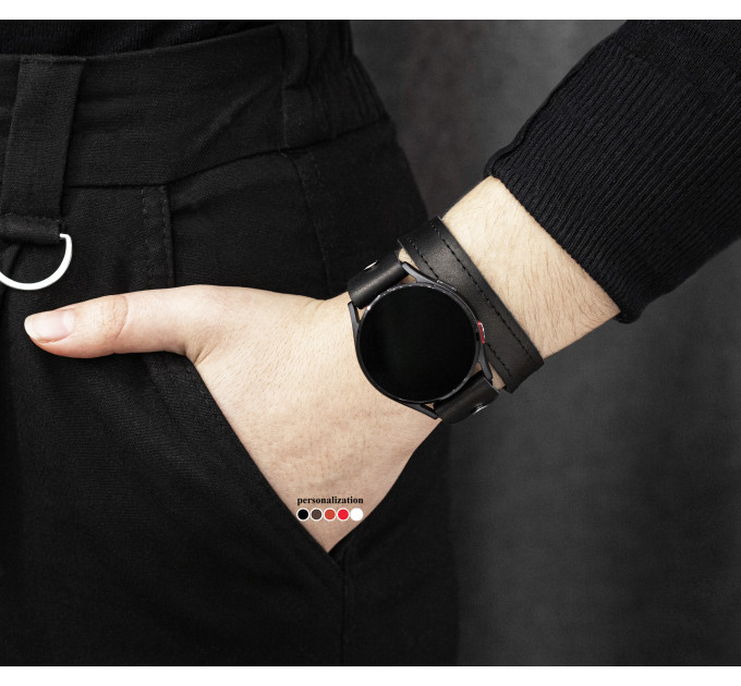 Шкіряний ремінець для Samsung та інших Смарт годинників, 2810ст