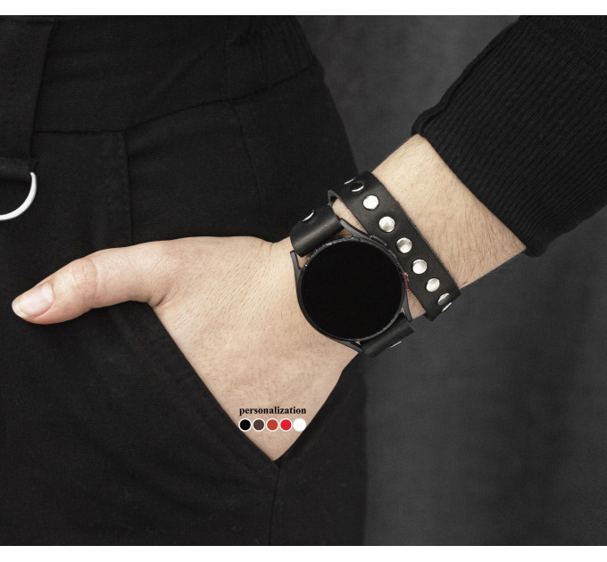Шкіряний ремінець для Samsung та інших Смарт годинників, 2820