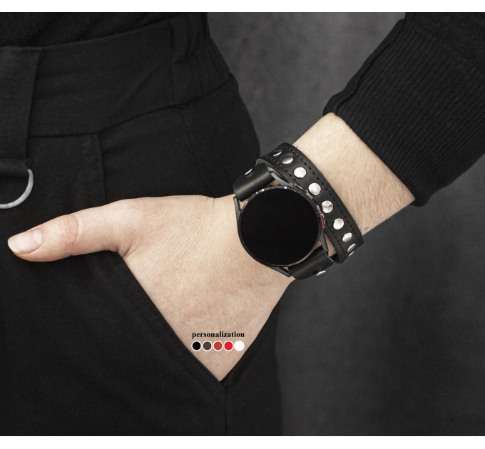 Шкіряний ремінець для Samsung та інших Смарт годинників, 2820ст