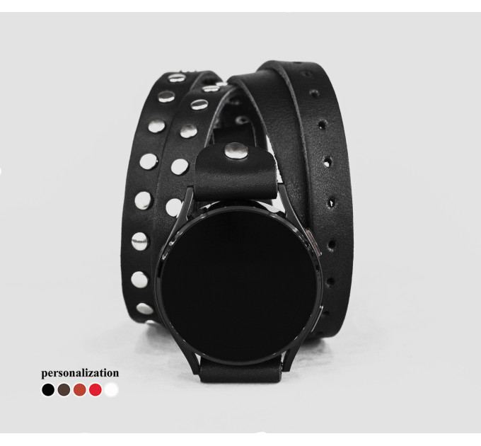 Шкіряний ремінець для Samsung та інших Смарт годинників, 2857