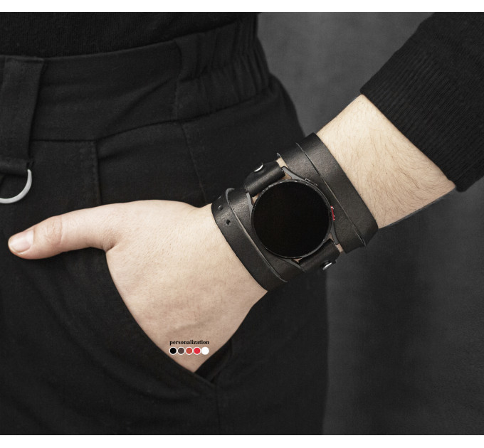 Шкіряний ремінець для Samsung та інших Смарт годинників, 2860