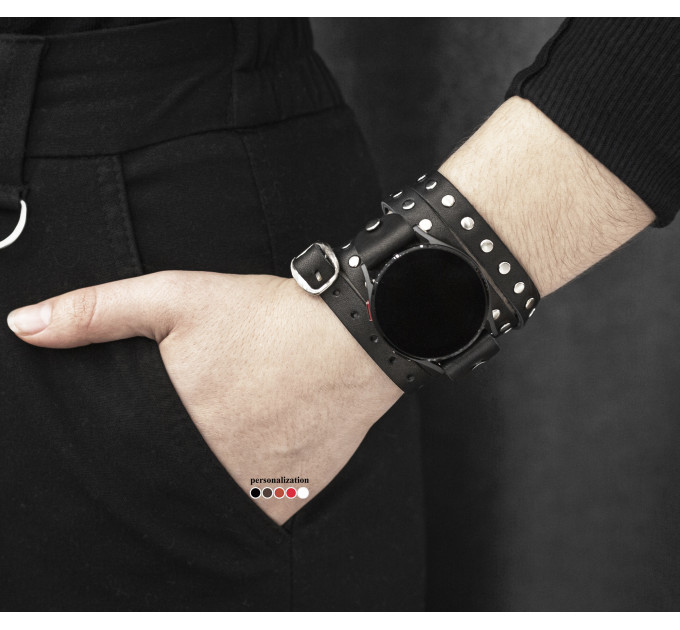 Шкіряний ремінець для Samsung та інших Смарт годинників, 2861