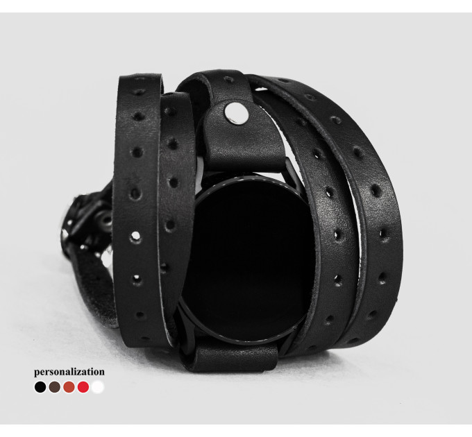 Шкіряний ремінець для Samsung та інших Смарт годинників, 2864