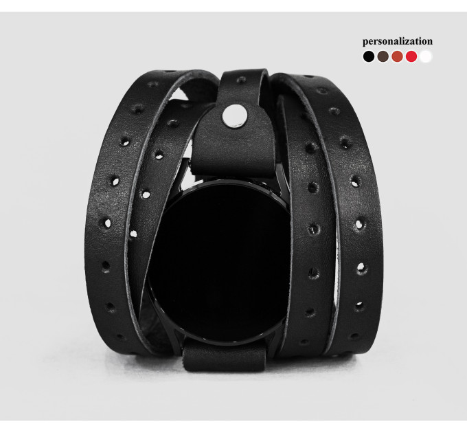 Шкіряний ремінець для Samsung та інших Смарт годинників, 2864