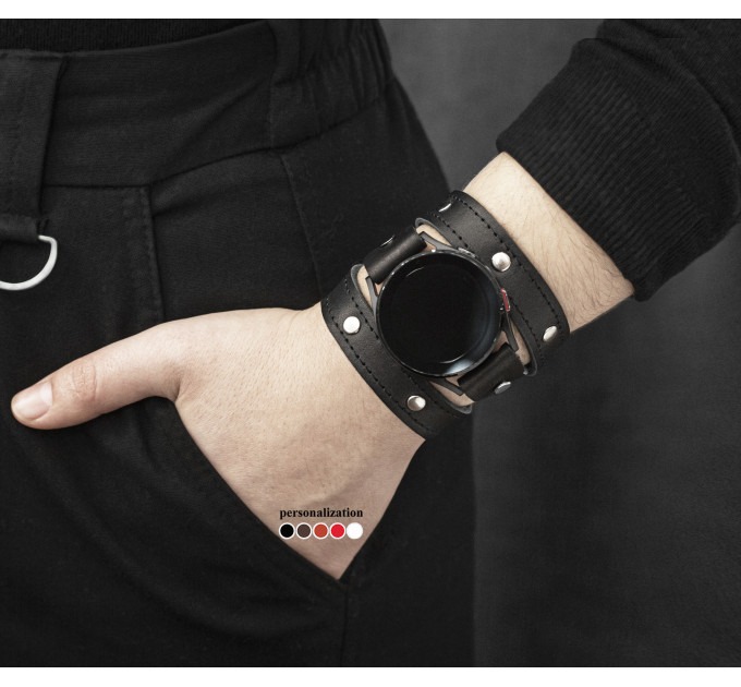 Шкіряний ремінець для Samsung та інших Смарт годинників, 2870ст